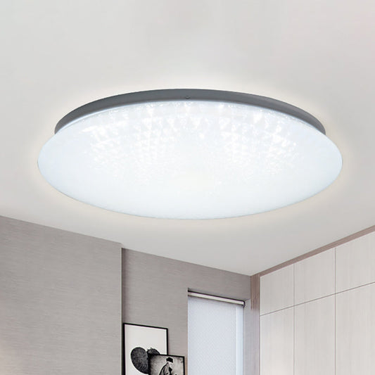 Modern Acrylic Led Ceiling Light Fixture In Warm/White/Natural 15/19 Dia