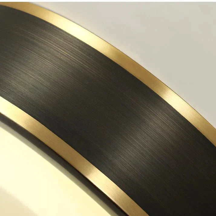 Simple Modern Black Copper Ceiling Lamp – Sleek Design for Living Rooms