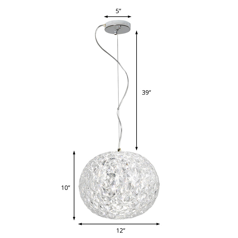 Contemporary Crystal LED Ceiling Light for Dining Room