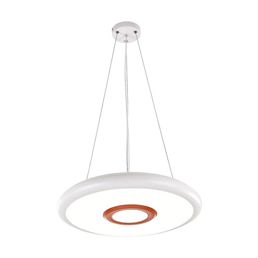 Circular Metal Hanging Lamp Kit - Led Pendant Lighting Fixture In Warm/White/Natural Light 18/22