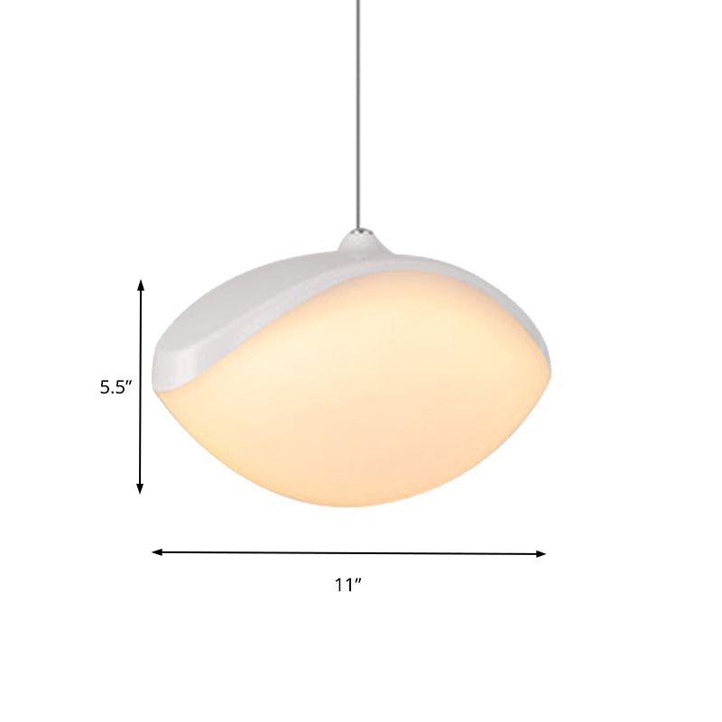 Modern Metal Led Pendant Ceiling Light - White/Champagne Gold