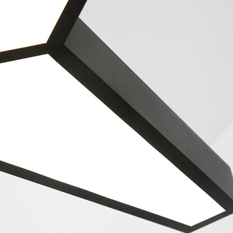 Modern Metal Y Shape Hanging Lamp With 3 Led Lights And White Acrylic Diffuser For Ceiling -