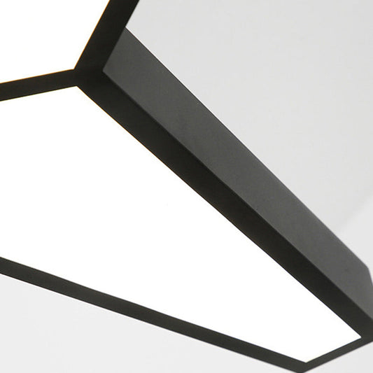 Modern Metal Y Shape Hanging Lamp With 3 Led Lights And White Acrylic Diffuser For Ceiling -