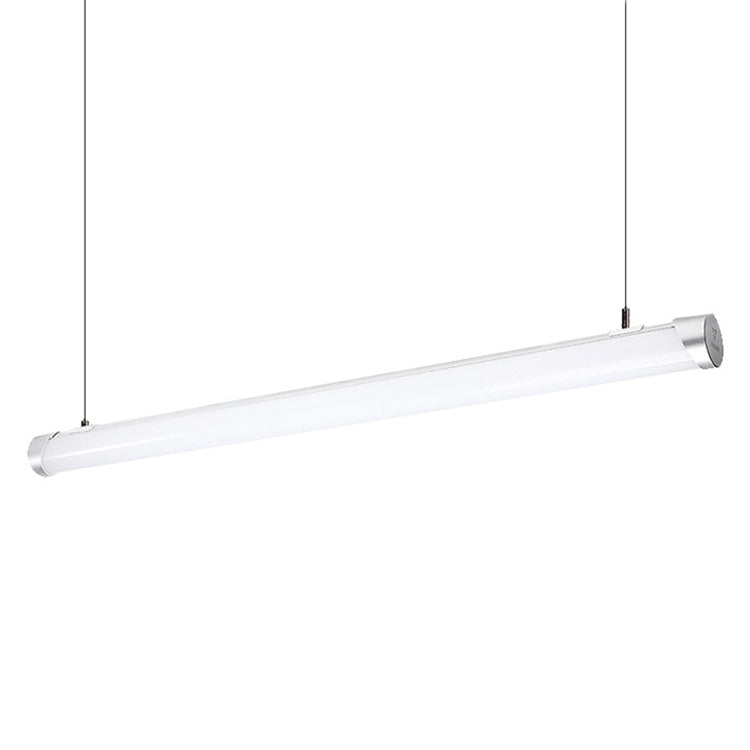 Modern Led Silver Tube Suspension Lamp - Stylish Hanging Pendant Light In Multiple Options / Natural