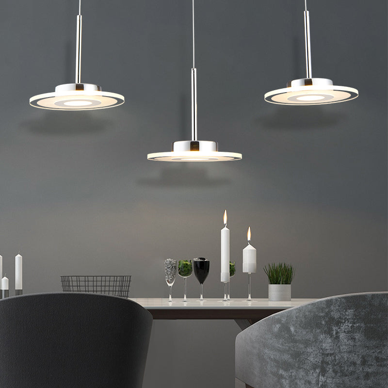 Nadège - Plafonnier LED circulaire en acrylique (lumière chaude/blanche/naturelle)