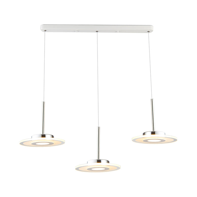Nadège - Plafonnier LED circulaire en acrylique (lumière chaude/blanche/naturelle)