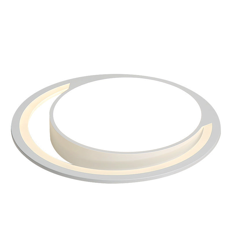 Nordic White Acrylic Round Flush Mount Ceiling Light, LED Flush for Bedroom, Warm/White, 16"/19.5"/23.5" Dia.
