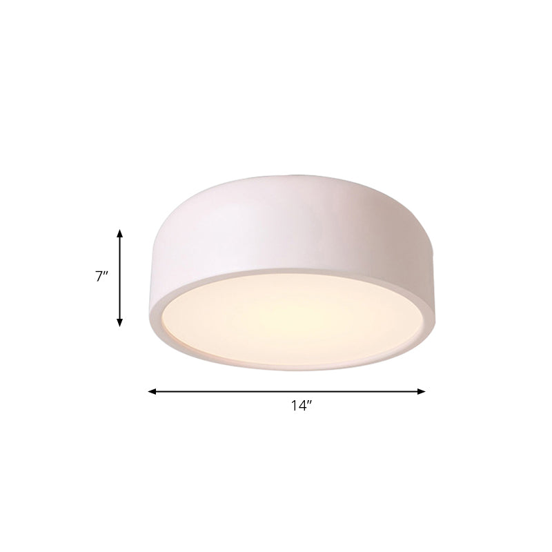 Plafonnier LED nordique pour chambre d'enfant avec abat-jour en forme de dôme en acrylique
