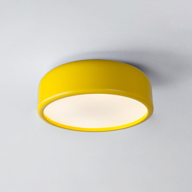 Plafonnier LED nordique pour chambre d'enfant avec abat-jour en forme de dôme en acrylique