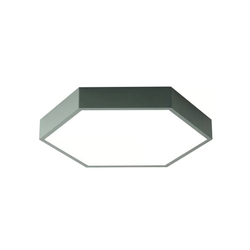 Modern Led Ceiling Light For Child Bedroom With Hexagon Shade