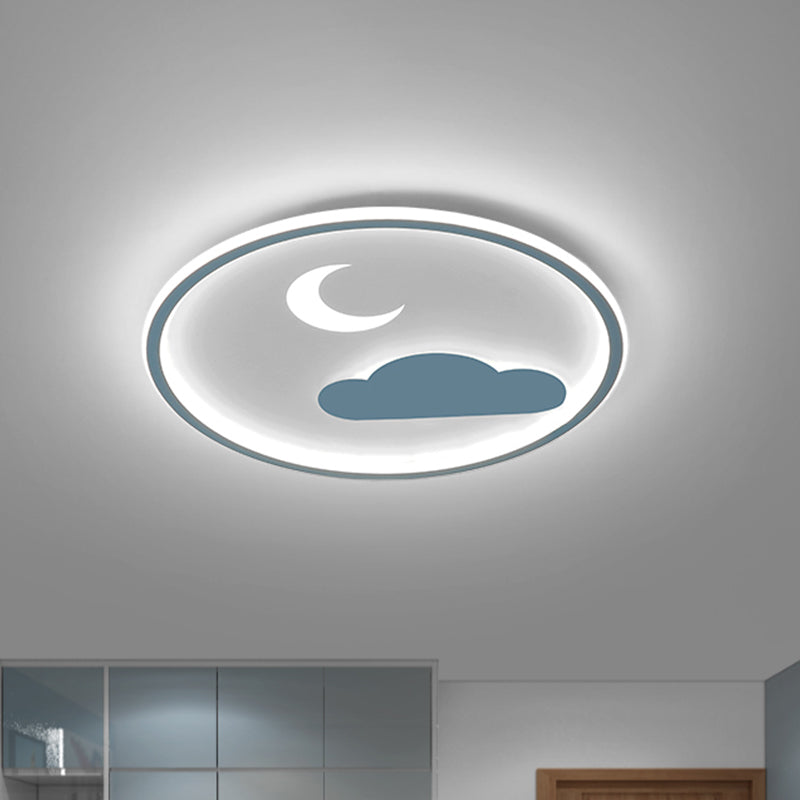 Luminaire encastré à LED simple : plafonnier en acrylique Cloud &amp; Crescent à lumière chaude/blanche