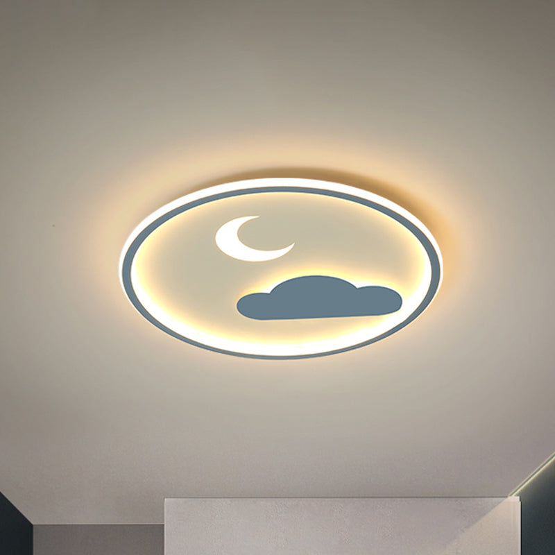 Luminaire encastré à LED simple : plafonnier en acrylique Cloud &amp; Crescent à lumière chaude/blanche