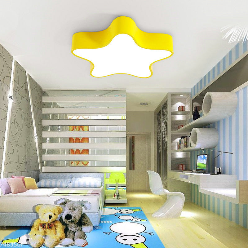 Contemporary Star Ceiling Light for Boys and Girls Bedroom