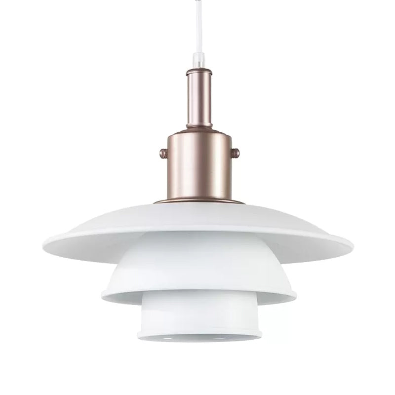 Modern Nordic Style 1-Head Hanging Pendant Lamp in Sleek Black/Silver