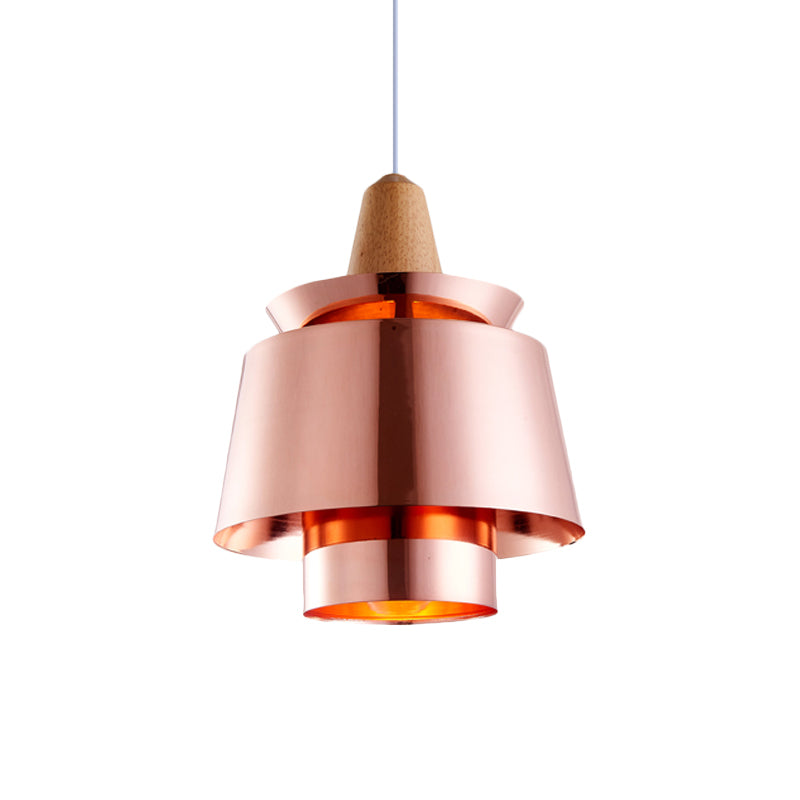 Modern Black/White Pendant Light for Dining Room with Metal Shade