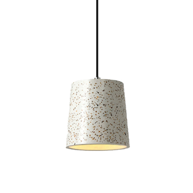 Nordic Style Cement Cone Pendant Light - 1 Light Black/White/Brown