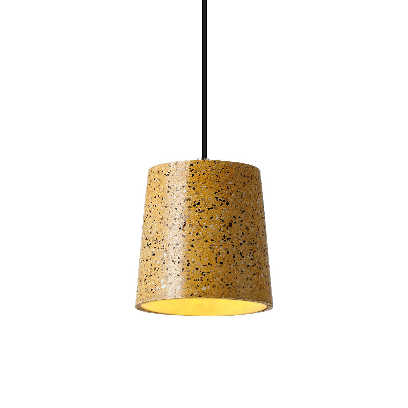 Nordic Style Cement Cone Pendant Light - 1 Light Black/White/Brown