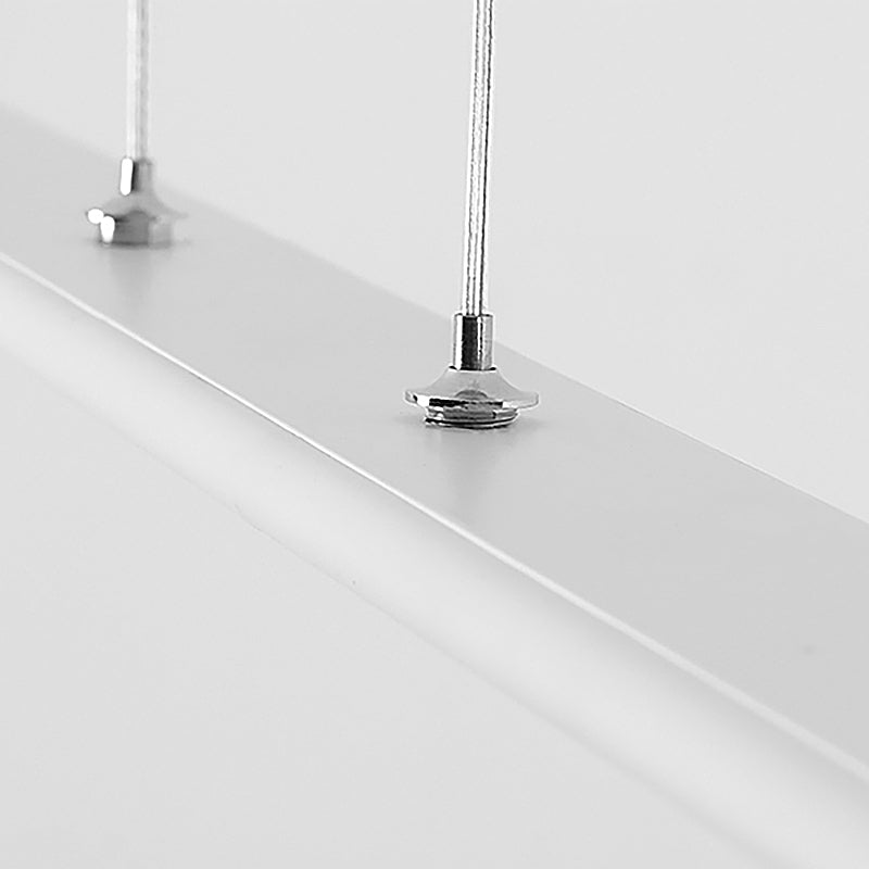 Contemporary Led Kitchen Pendant Light - Wide Oval Hanging Design 16/23.5/31.5 Length Warm/White