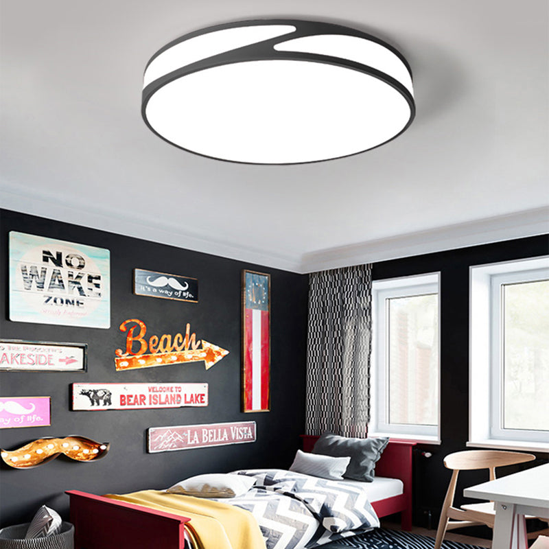 Macaron Style Acrylic Ceiling Lamp - Candy Colored Flush Ceiling Light for Offices