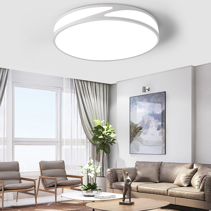 Macaron Style Acrylic Ceiling Lamp - Candy Colored Flush Ceiling Light for Offices