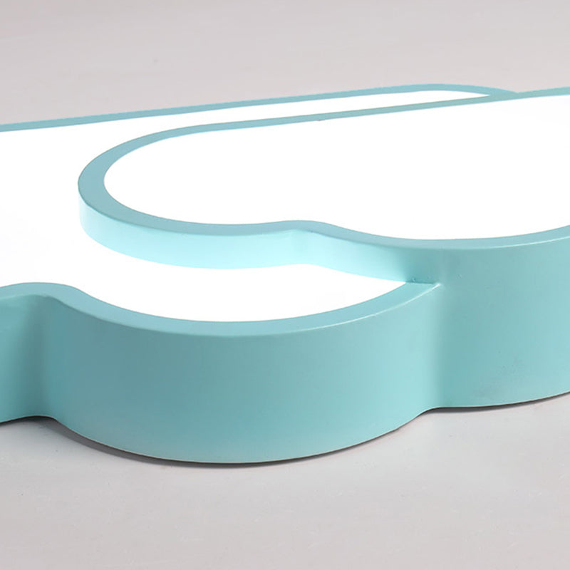 Macaron Cloud Kindergarten Ceiling Light - Acrylic Candy-Colored Flush Light