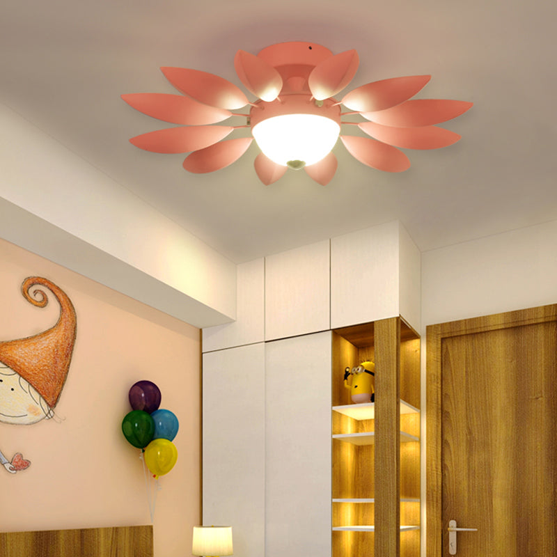 Plafonnier en métal couleur bonbon pour jardin d'enfants - Luminaire à tête unique