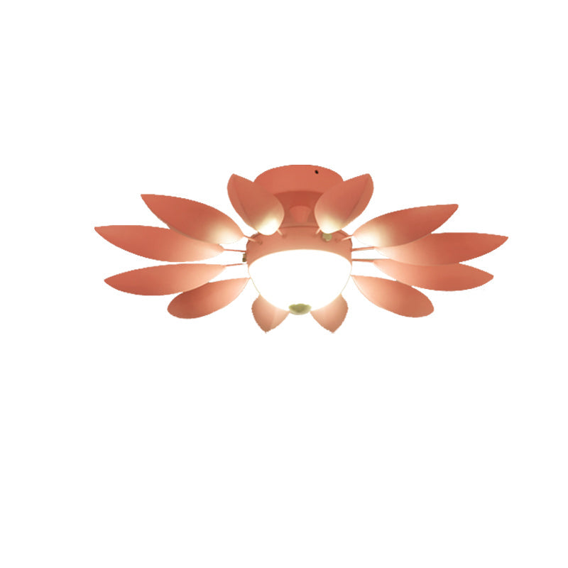 Plafonnier en métal couleur bonbon pour jardin d'enfants - Luminaire à tête unique