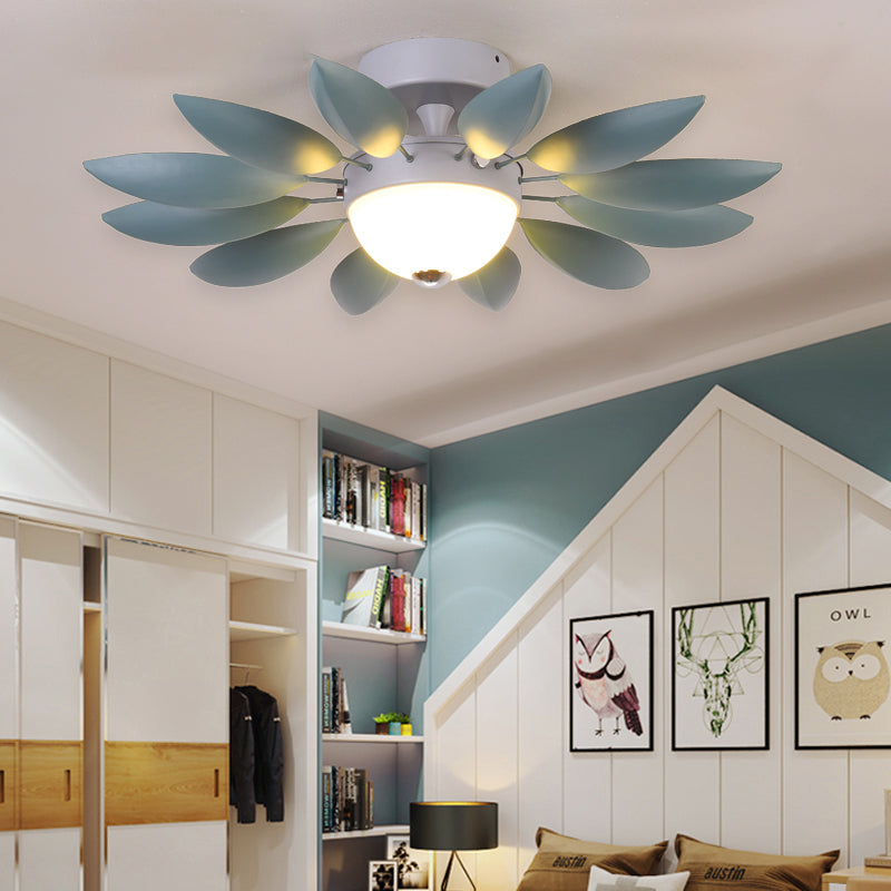 Plafonnier en métal couleur bonbon pour jardin d'enfants - Luminaire à tête unique