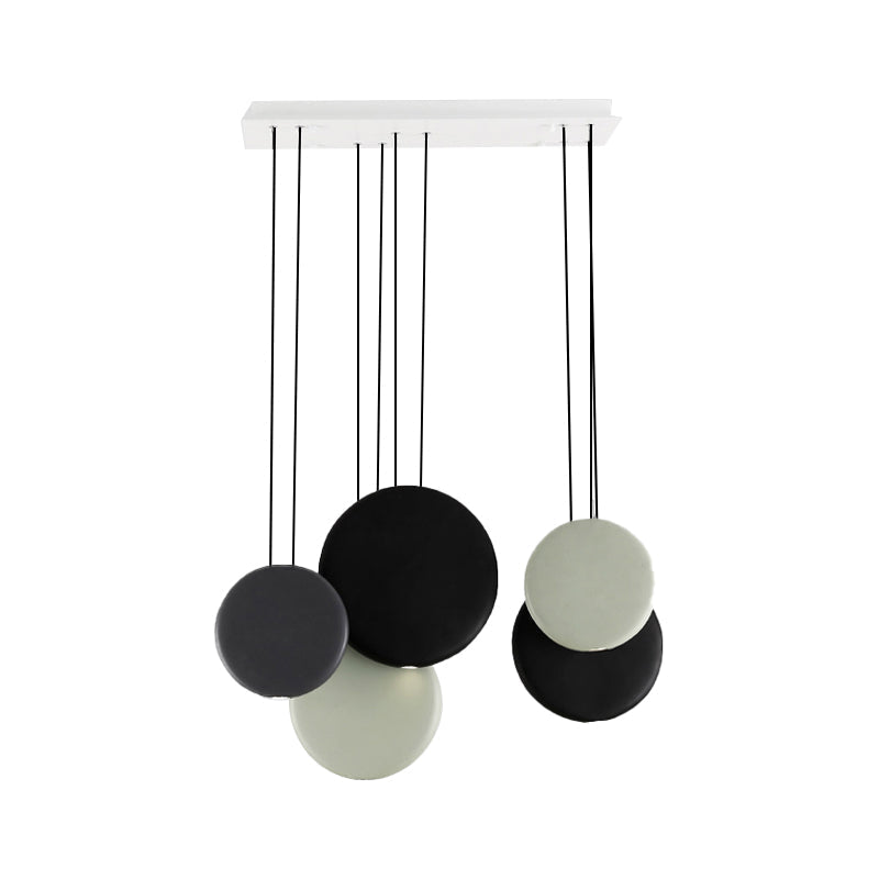 Modern Black and White Pendant Lights - 2/3/5 Globe Design with Warm/White Light