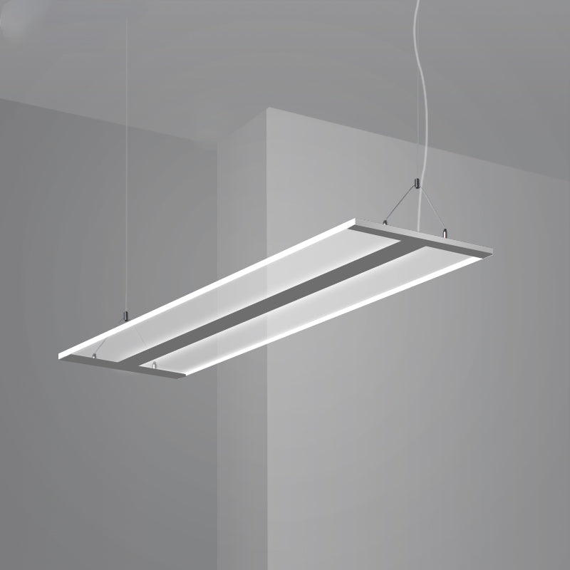 Ultra Slim Acrylic Led Light Fixture - Modern Single Ceiling Lamp In Black/White Warm/White 35.5/47