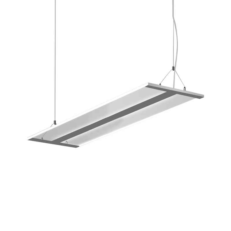 Ultra Slim Acrylic Led Light Fixture - Modern Single Ceiling Lamp In Black/White Warm/White 35.5/47