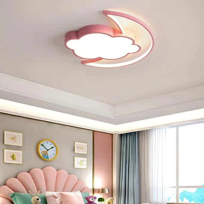Plafonnier simple et moderne en forme de nuage pour chambre à coucher