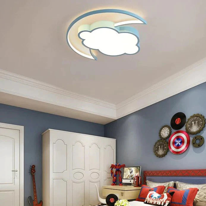 Plafonnier simple et moderne en forme de nuage pour chambre à coucher