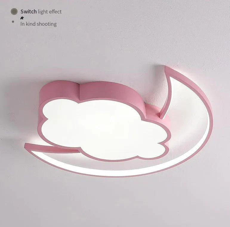 Plafonnier simple et moderne en forme de nuage pour chambre à coucher