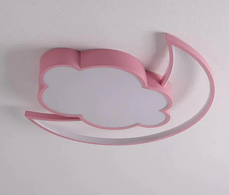 Plafonnier simple et moderne en forme de nuage pour chambre à coucher