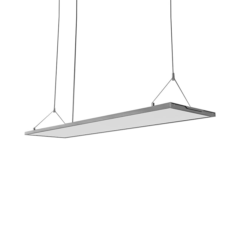Ultra Slim Silver/Black LED Acrylic Pendant Ceiling Light for Office