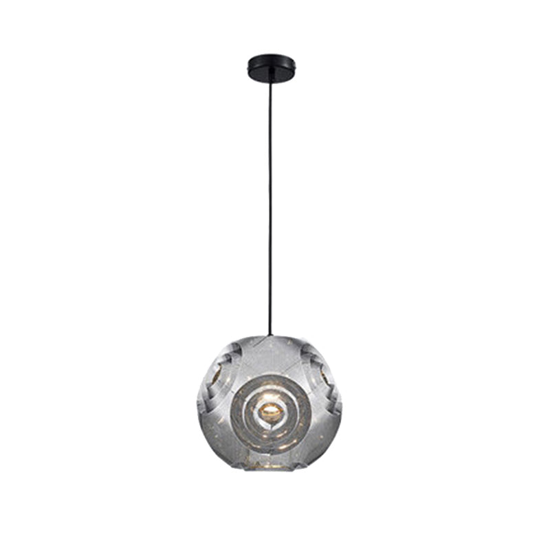 Nordic Metal Globe Pendant Ceiling Light 1 Chrome/Gold/Rose Gold Finish 11/12.5/15W
