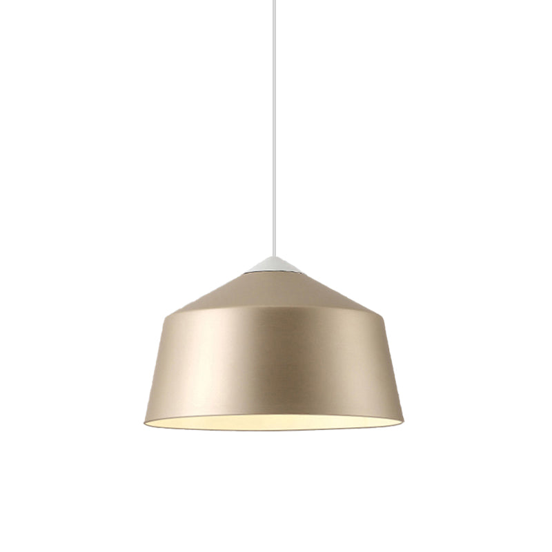 Nordic Metal Dome Pendant Light - 1-Light, Black/Grey/Pink Hanging Ceiling Lamp