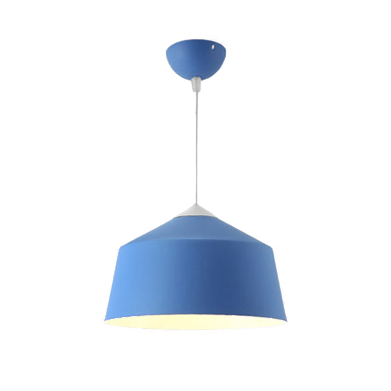 Nordic Metal Dome Pendant Light - 1 Black/Grey/Pink Hanging Ceiling Fixture