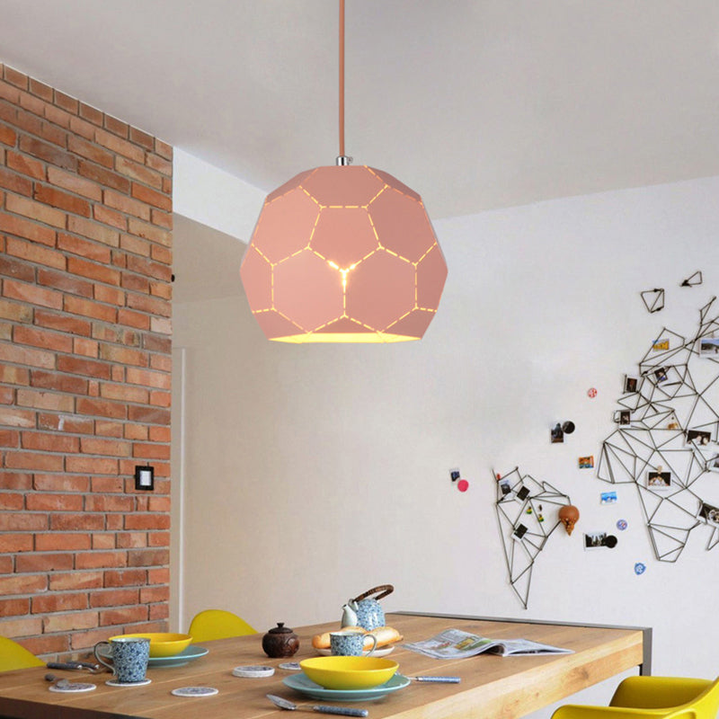 Geometric Nordic Style Metal Pendant Lamp in 5 Colors