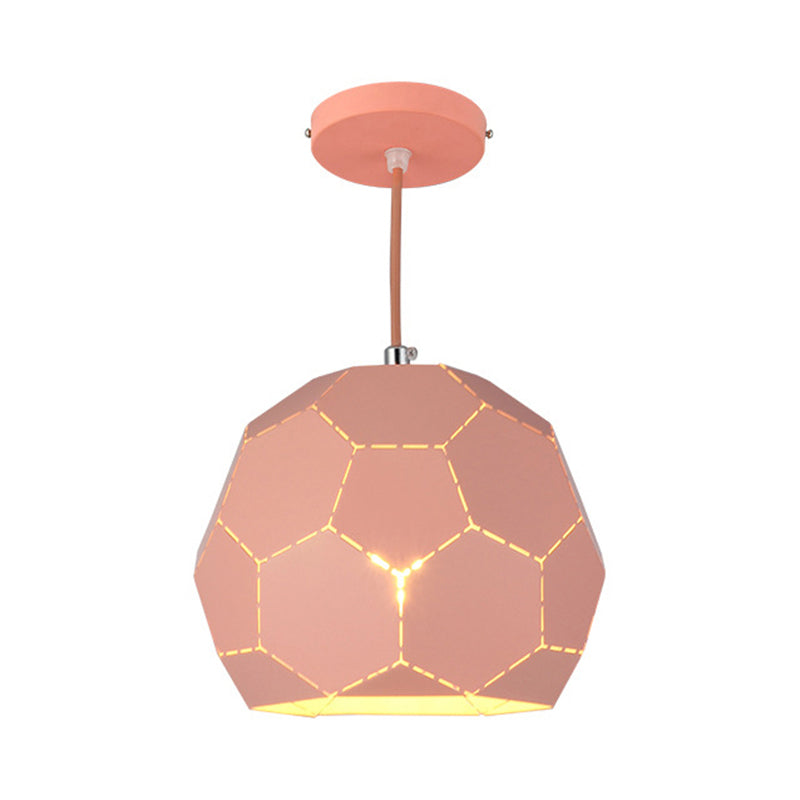 Nordic Geometric Hanging Light Fixture In Multiple Vibrant Colors
