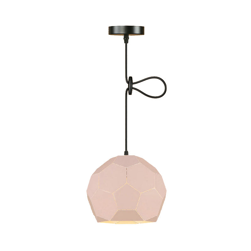 Nordic Geometric Hanging Light Fixture In Multiple Vibrant Colors