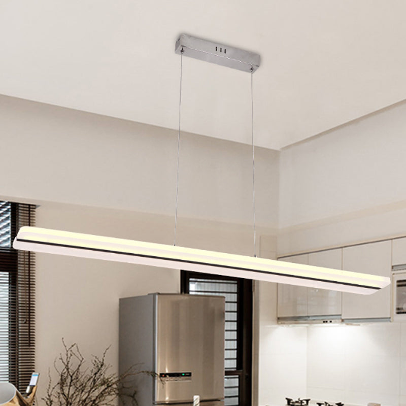 Ultra Thin Acrylic Drop Pendant LED Ceiling Lamp, 39"/47" Wide, Warm/White Light