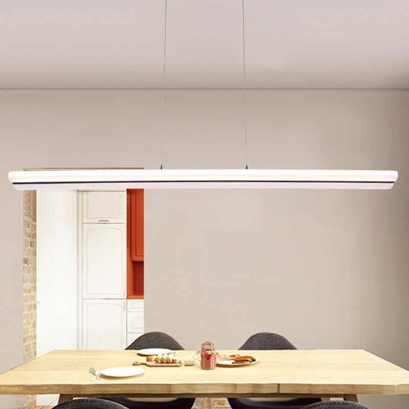 Ultra Thin Acrylic Drop Pendant LED Ceiling Lamp, 39"/47" Wide, Warm/White Light