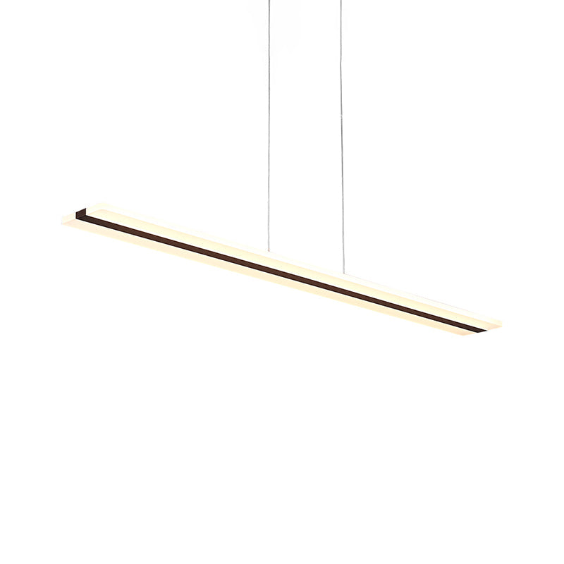 Ultra Thin Acrylic Drop Pendant LED Ceiling Lamp, 39"/47" Wide, Warm/White Light