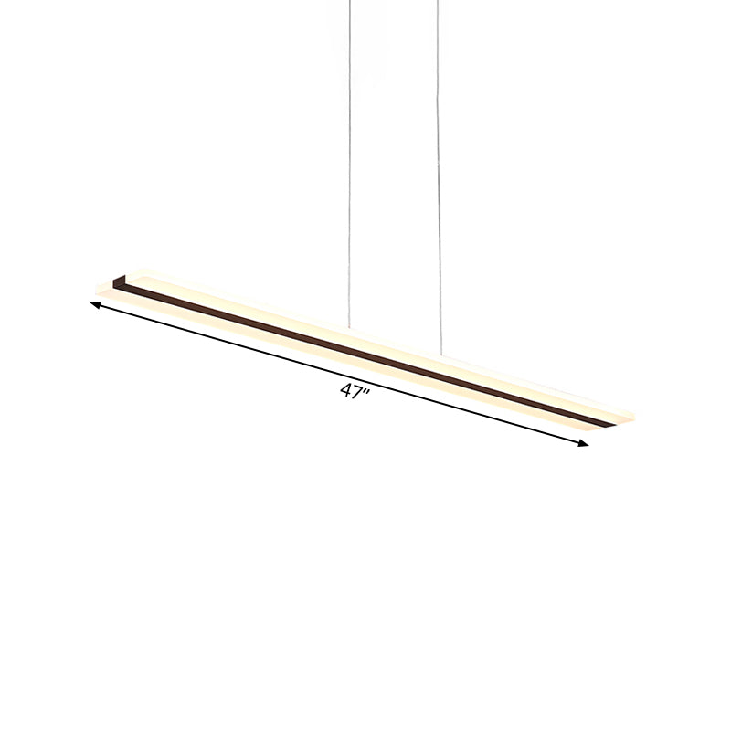 Ultra Thin Acrylic Drop Pendant LED Ceiling Lamp, 39"/47" Wide, Warm/White Light