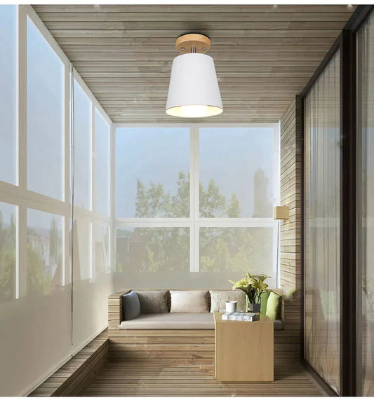 LED Ceiling Light Iron Wood Ceiling Lamps Nordic Modern Ceiling Lamp For Living Room Bedroom Decoration Fixture Corridor Kitchen