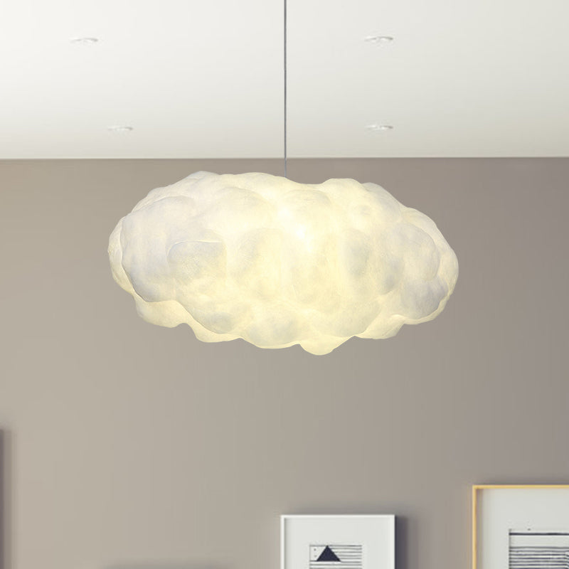 Cotton Minimalist Cloud Pendant Light Kit With Adjustable Warm/White Lighting