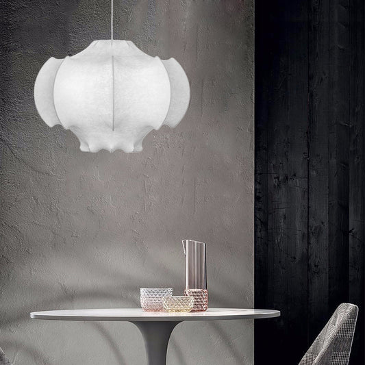 Simplicity Glass Cloud Hanging Lamp - 1 Light Pink/Yellow/Blue Ceiling Light