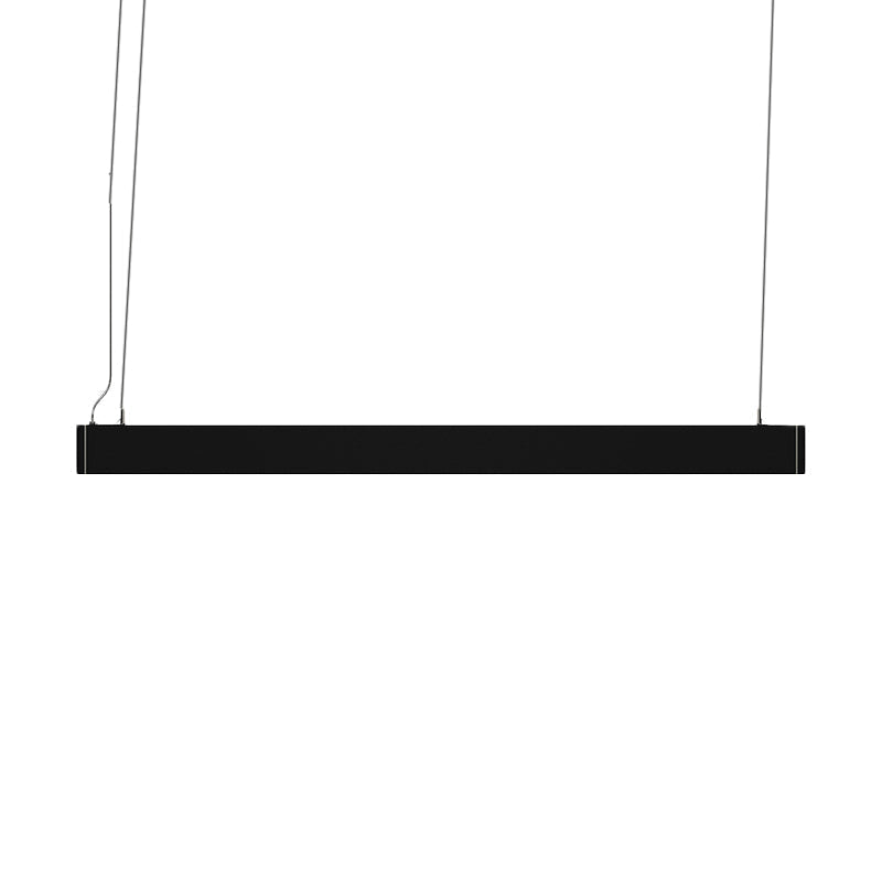 Minimalistic Led Linear Pendant Lamp In White/Black - Multiple Light Options Hanging Kit